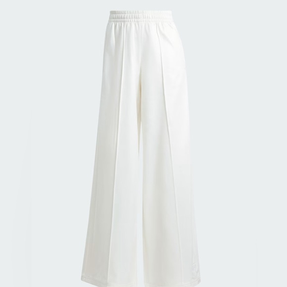 Adidas Chile 62 Ultra Wide Leg Pants White On White NWT - Picture 2 of 12